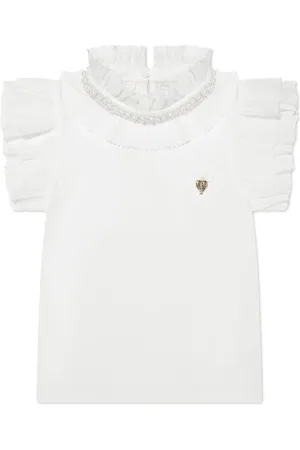 Angels Face Playera con volantes