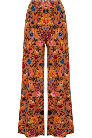 La DoubleJ Pantalones palazzo con estampado floral