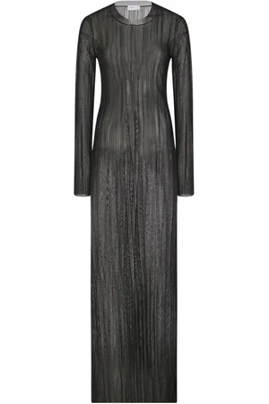 ROSETTA GETTY Vestido plisado transparente