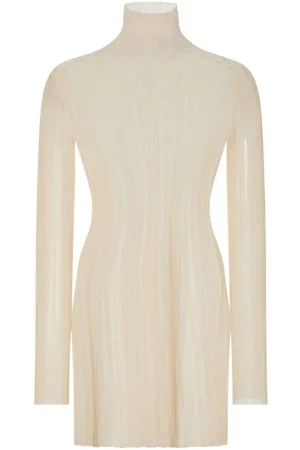 ROSETTA GETTY Vestido plisado traslúcido