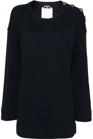 CHANEL Suéter con cuello redondo 1994