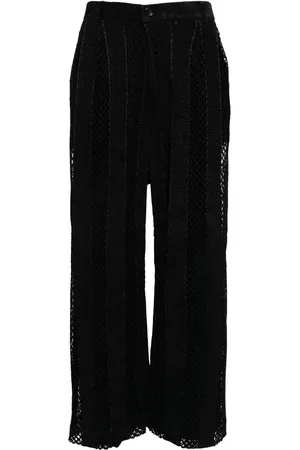 Taakk Pantalones anchos de chenilla