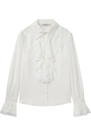 Alessandra Rich Blusa con volantes