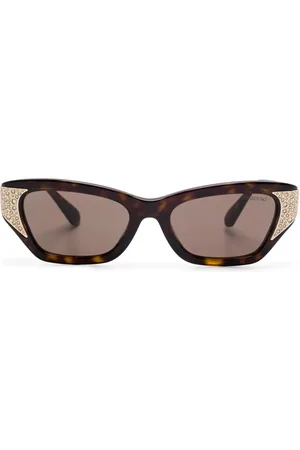 Swarovski Lentes de sol con detalles de cristal