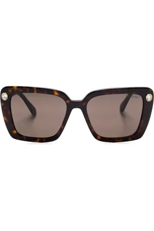 Swarovski Lentes de sol con detalles de cristal