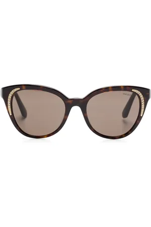 Swarovski Lentes de sol con detalles de cristal