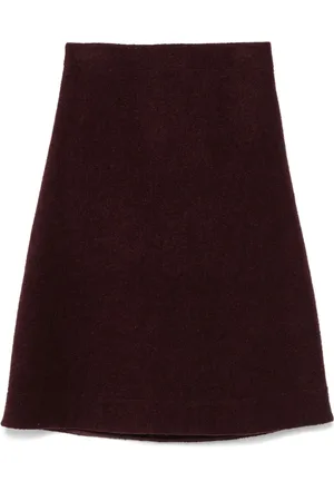 Jil Sander Falda midi con diseño acampanado