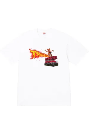 Supreme Playera Back Tail "White" de x Thrasher