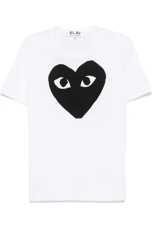 Comme des Garçons Playera con corazón estampado