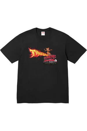 Supreme Playera Back Tail "Black" de x Thrasher