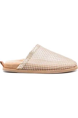 FORTE FORTE Slippers con detalles de strass