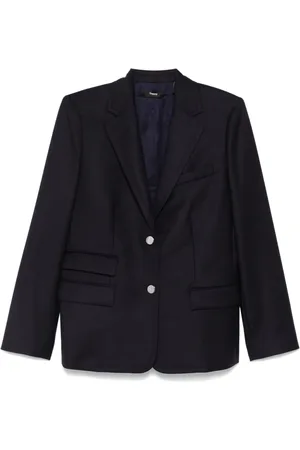 THEORY Blazer de franela