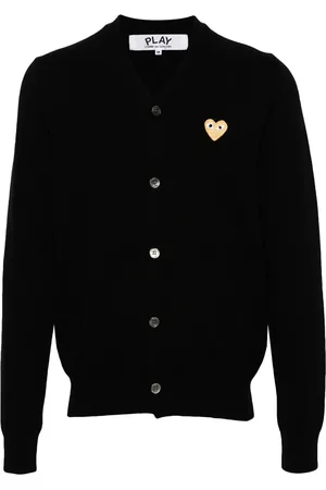 Comme des Garçons Cárdigan con parche de corazón