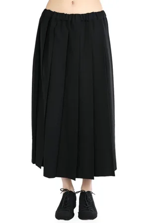 Comme des Garçons Pleated wool skirt