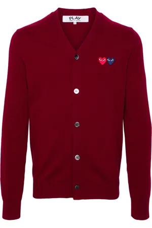 Comme des Garçons Cárdigan con parche de corazón