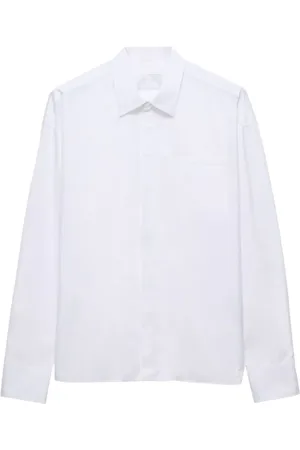 Prada Camisa con logo triangular