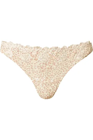 Twin-Set Tanga de tul con estampado de leopardo