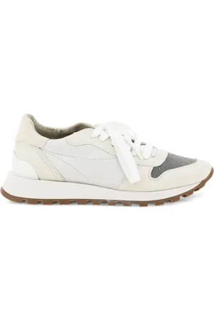 Brunello Cucinelli Tenis con diseño colour block