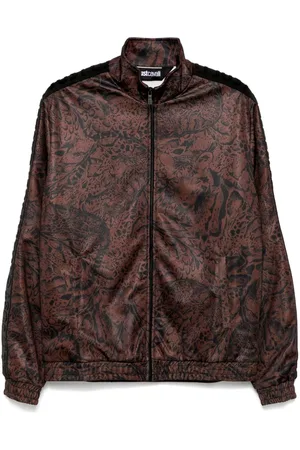 Roberto Cavalli Sudadera con estampado de leopardo