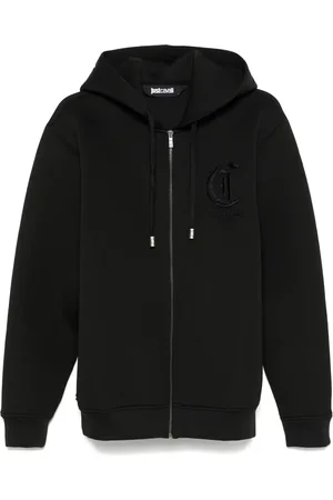 Roberto Cavalli Hoodie con logo bordado