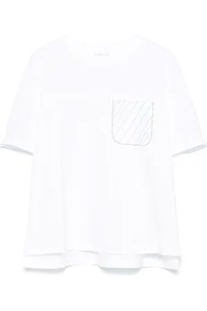 PESERICO SIGN Playera con detalle de cadena Punto Luce