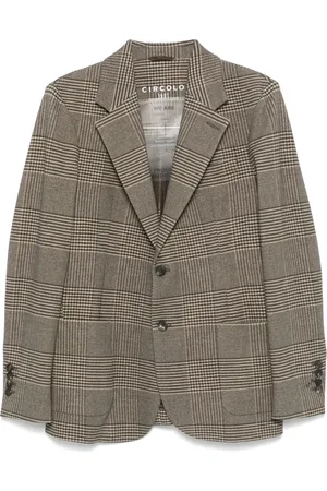 Circolo Blazer con estampado de cuadros príncipe de Gales