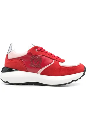 Moschino Tenis con logo en relieve