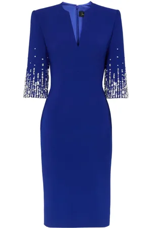 Jenny Packham Vestido midi Biela