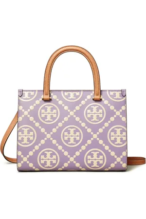 Tory Burch Tote con monograma T en contraste