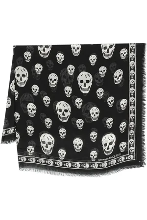 Alexander McQueen Mascada con logo estampado