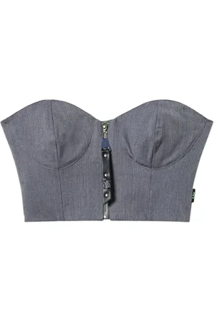 Twin-Set Top con cuello estilo bustier