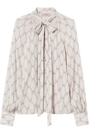Twin-Set Blusa con estampado gráfico