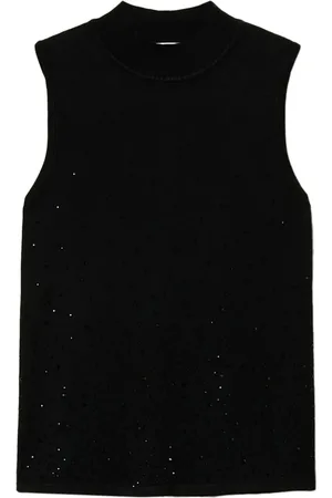Twin-Set Top tejido con detalles de cristal