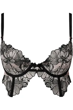 Twin-Set Brasier de tul bordado