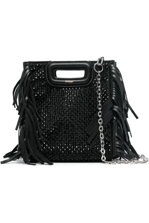 Maje Tote mini con detalles de strass