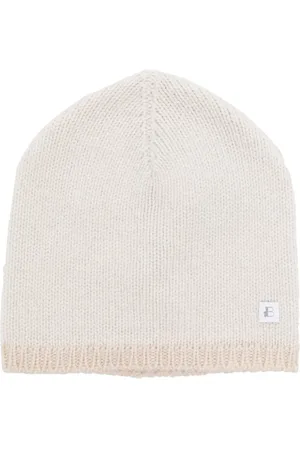 Brunello Cucinelli Gorro de cachemira con parche del logo