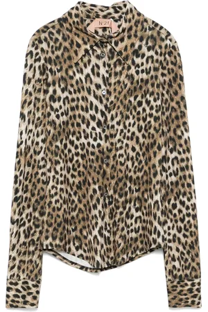 Nº21 Blusa con estampado de leopardo
