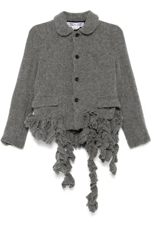 Comme des Garçons Chamarra con efecto cepillado
