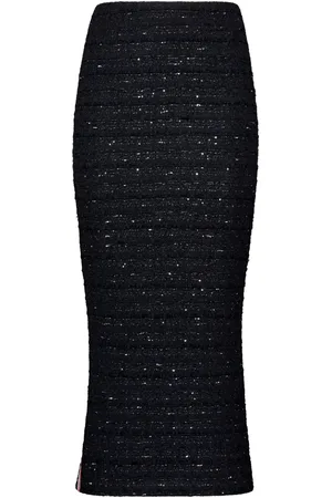 Thom Browne Falda lápiz de tweed