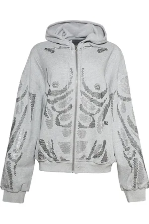 Natasha Zinko Hoodie con detalles de strass
