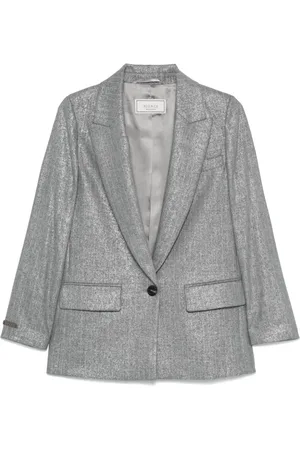 PESERICO SIGN Blazer con rayas diplomáticas estampadas