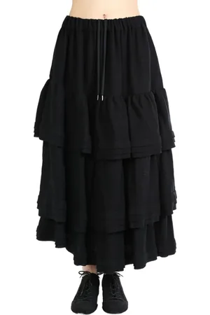 NOIR KEI NINOMIYA Wool midi skirt