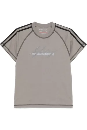 MARTINE ROSE Playera Raglan Shrunken