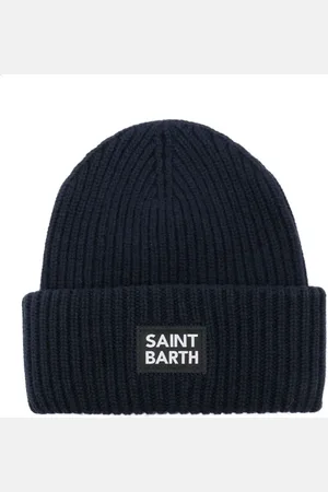 MC2 SAINT BARTH Gorro tejido con parche del logo