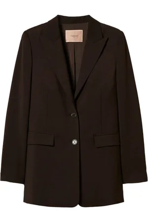 Twin-Set Blazer con placa del logo