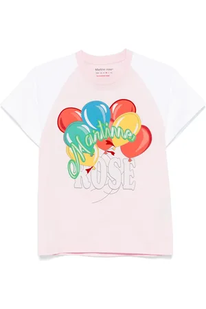 MARTINE ROSE Playera Raglan Shrunken
