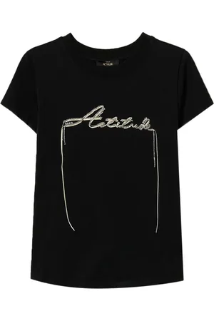 Twin-Set Playera con logo y detalles