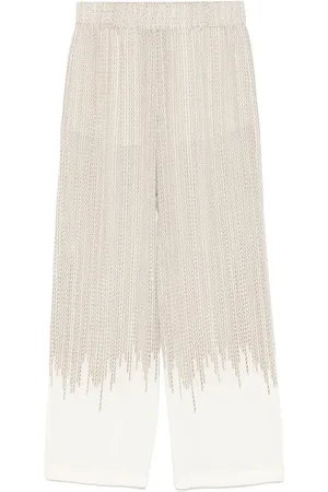 Victoria Beckham Pantalones con motivo geométrico