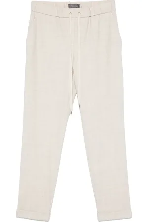 LORENA ANTONIAZZI Pantalones con efecto melange