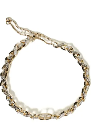 Twin-Set Collar Oval T con strass